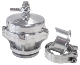 <strong>50mm Blow Off Valve with Weld-on Flange and V-Band</strong><br />Polished Finish.

