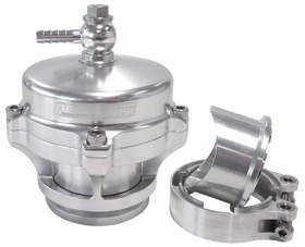 <strong>50mm Blow Off Valve with Weld-on Flange and V-Band</strong><br />Silver Finish.
