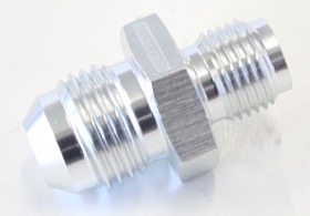 <strong>Inverted Seat Adapter 7/16"-24 to -6AN</strong> <br />Silver Finish

