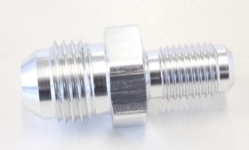 <strong>Inverted Seat Adapter 3/8"-24 to -6AN</strong> <br />Silver Finish
