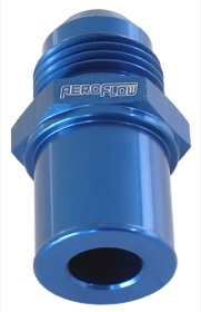 <strong>Push In Rear Valve Cover Breather Adaptor -8AN Blue</strong><br />Suit BA-FG Ford Falcon
