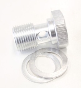 <strong>Alloy Banjo Bolt 5/8" x 20</strong><br /> Silver Finish
