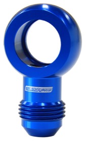 Alloy AN Banjo Fitting 18mm  to -8AN Blue