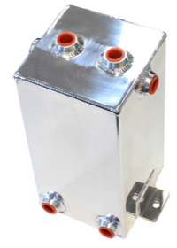 <strong>Universal Fabricated Alloy Tank</strong><br /> 4L capacity, 5" L x 5" W x 10.5", Polished finish

