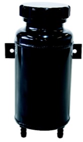 <strong>Universal Fabricated Alloy Radiator Overflow Tank </strong><br /> 800ml capacity, 7-1/2" H x 3-1/2" Dia., Black
