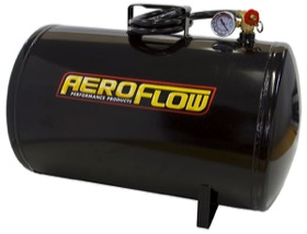 <strong>10 Gallon Steel Portable Air Tank - Black (125 PSI Max)</strong><br /> Includes Valve, Air Line & Pressure Gauge.
