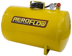 <strong>10 Gallon Steel Portable Air Tank - Yellow (125 PSI Max)</strong><br /> Includes Valve, Air Line & Pressure Gauge.
