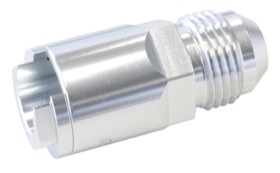<strong>Push-On EFI Fuel Fitting LS & LT 3/8" Hose to -8AN</strong><br /> Silver Finish
