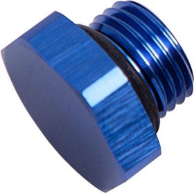 <strong>ORB Port Plug -3AN </strong><br />Blue Finish
