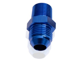 <strong>NPT to Straight Male Flare Adapter 3/8" to -6AN</strong><br />Blue Finish, 25 pack
