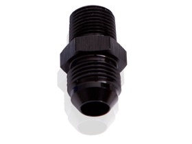 <strong>NPT to Straight Male Flare Adapter 1/8" to -8AN</strong><br />Black Finish
