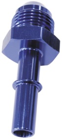 <strong>Push-On EFI Fuel Fitting -6AN Push-on to 5/16" Male Hard Tube </strong><br />Blue Finish
