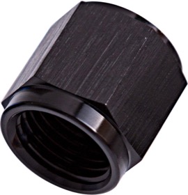 <strong>-6AN Aluminium Tube Nut to 3/8" Tube</strong> <br />Black Finish. Suits Aeroflow, Moroso & Russell Tubing
