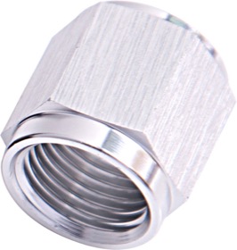 <strong>-6AN Aluminium Tube Nut to 3/8" Tube</strong> <br />Silver Finish. Suits Aeroflow, Moroso & Russell Tubing
