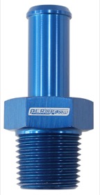 <strong>Male NPT to AN Barb Straight Adapter 1/8" to -4AN Hose</strong><br /> Blue Finish

