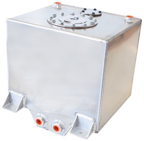 AF85-2050A Aluminium 5 Gallon (19L) Fuel Cell with Cavity/Sump</strong><br /> 10-1/4" L x 11-13/16" W x 10-1/4" H (26cm x 30cm x 26cm)