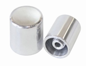 <strong>Billet A/C Charge Port Cover</strong><br /> Suits -6AN & -8AN Large Charge Port Fittings
