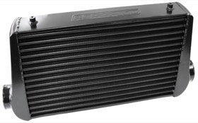 <strong>Aluminium Intercooler with 3" Inlet/Outlets </strong><br />Black Finish. 450 x 300 x 76mm
