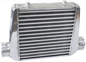 <strong>Aluminium Intercooler with 3" Inlet/Outlets </strong><br />Raw Finish, 280 x 300 x 76mm
