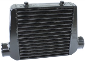 <strong>Aluminium Intercooler with 3" Inlet/Outlets </strong><br />Black Finish, 280 x 300 x 76mm
