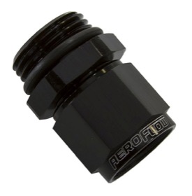 <strong>Male -6 ORB to Female -6AN Swivel Adapter</strong> <br />Black Finish
