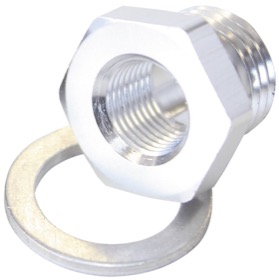 <strong>Metric Port Reducer M12 x 1.5 to 1/8" </strong><br /> Silver
 Finish