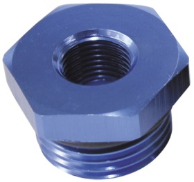 <strong>ORB Port Reducer -6ORB to 1/8"</strong> <br /> Blue Finish.
