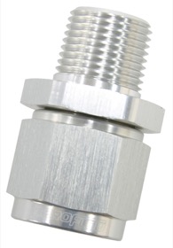 <strong>Male NPT to Female AN Straight Fitting 1/8" to -3AN</strong><br /> Silver Finish
