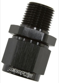 <strong>Male NPT to Female AN Straight Fitting 1/8" to -6AN</strong><br /> Black Finish
