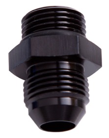 <strong>Straight AN Male Flare Adapter to ORB -8AN to -6 ORB</strong><br />Black Finish
