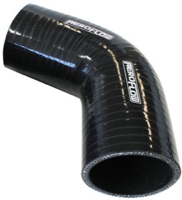 <strong>67° Silicone Hose Elbow 2" (51mm) I.D </strong><br />Gloss Black Finish. 4-59/64" (125mm) Leg
