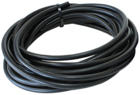 <strong>Silicone Vacuum Hose<strong><br />3/8" (10mm) I.D, Wall 4mm, 25 Foot (7.6m)  Roll, Black