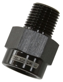 <strong>BSP Male to NPT Female Adapter</strong><br /> 1/8" to 1/8", Black Finish
