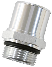 <strong>ORB Barb Adapters </strong><br /> -16 ORB to 1-3/8" (35mm) Barb, 55mm OAL, Silver Finish
