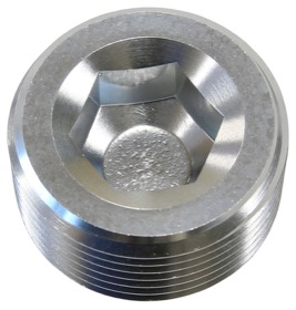 <strong>NPT Plug 3/8" </strong><br />Silver Finish
