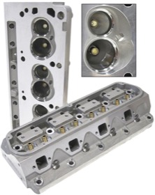 <strong>Aluminium Cylinder Heads Bare, 175cc Runner with 60cc Chamber</strong><br /> Suit Small Block Ford
