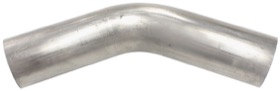 <strong>Stainless Steel 45° Mandrel Bend</strong> <br />2" O.D, .065" Wall, 6" Leg

