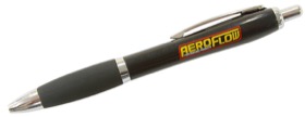 <strong>Black Pen</strong> <br />With Yellow Aeroflow Logo

