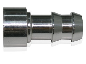 <strong>Weld-On Push Lock Barb Fitting </strong><br /> 3/8" Aluminium
