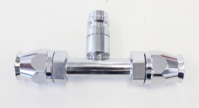 <strong>A/C Straight Inline -8AN Fitting with Charge Port </strong><br />
