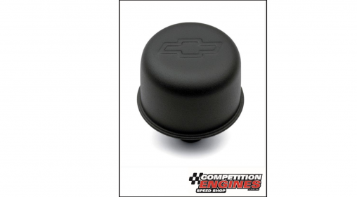 Proform Valve Cover Breather Cap Steel Push In Black Wrinkle Finish With Bowtie Emblem