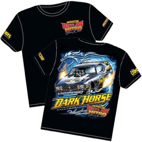 <strong>'Dark Horse' Mustang Outlaw Nitro Funny Car T-Shirt</strong><br /> Medium
