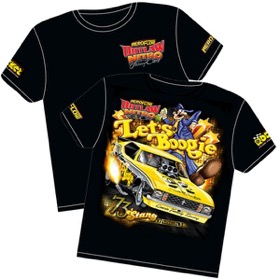 <strong>'Let's Boogie' Mustang Outlaw Nitro Funny Car T-Shirt</strong><br /> X-Large
