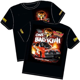 <strong>'One Bad Kiwi' Pontiac Trans-Am Outlaw Nitro Funny Car T-Shirt</strong> <br />XXX-Large
