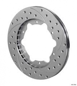 Wilwood Front Brake Rotor Drilled&Slotted ZINC 11inch L/H