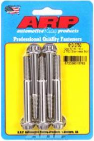 ARP 12 Point 3/8 Wrench Head 5/16-18 2.500 length Stainless Steel Polished Pack of 5