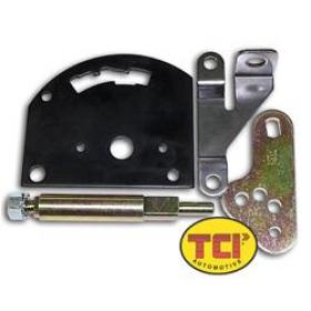 TCI Shifter Levers, Automatic Transmission Shift Lever And Pan Bracket, Steel, Natural, Ford, Lincoln, Mercury, C-4/C-6, Each