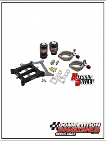 Nitrous Outlet Nitrous Oxide Systems 00-10070-SF Weekend Warrior 4150 Plate Solenoids Forward Conversion - Gas/E85 (5-55psi)(100-350 HP)