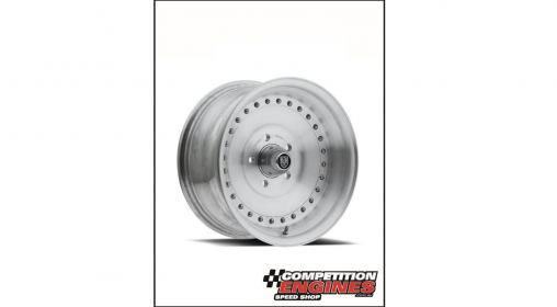  005P-57065-06 Wheel, Auto Drag Series, Aluminum, Silver, Machined, 15 in. x 7 in., 5 x 4.5 in. Bolt Circle, 3.760 in. Backspacing, Each