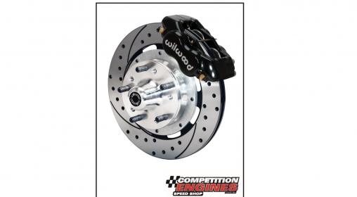 Wilwood Forged Dynalite Big Brake Front Brake Kits 140-7675-D 4-Piston Calipers, Black, Cross-drilled/Slotted, GM, Kit
